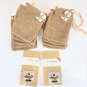 Mixed Lot -Paper Sacks, Burlap Bags, Wedding Party